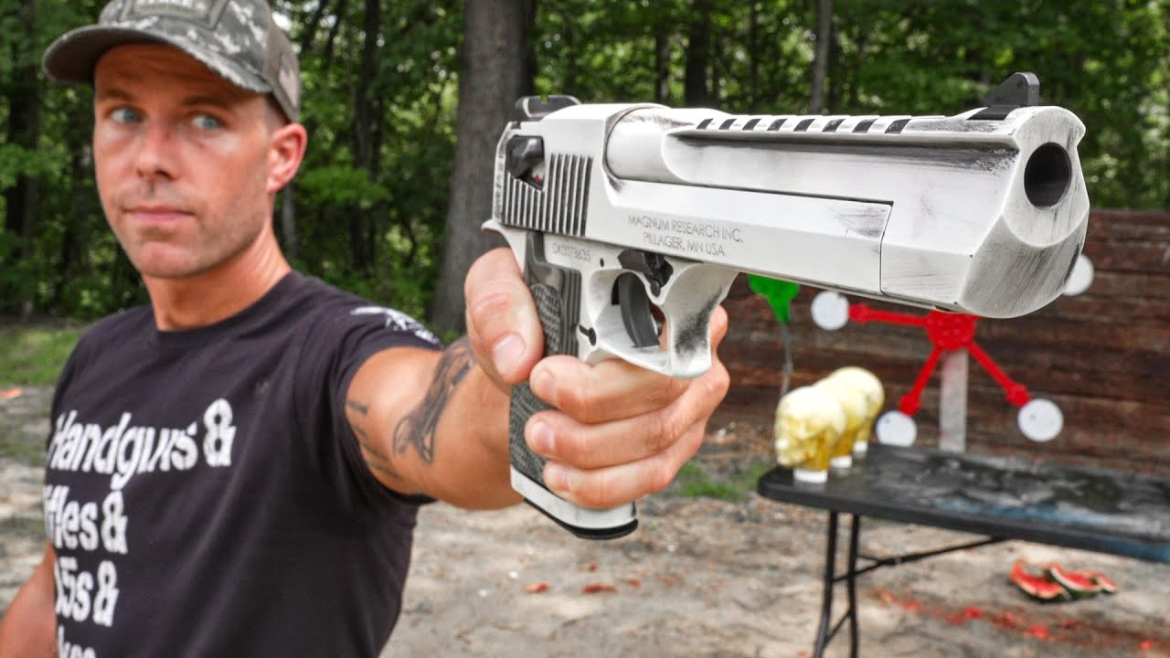DESERT EAGLE 50AE!!! (и тройной выстрел в голову Дэдпула)