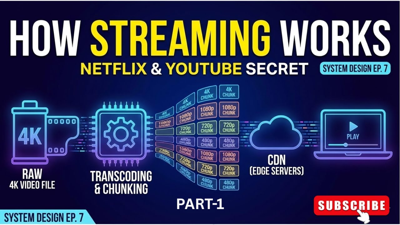 How Netflix & YouTube Stream Without Buffering? System Design Explained (Ep. 7)