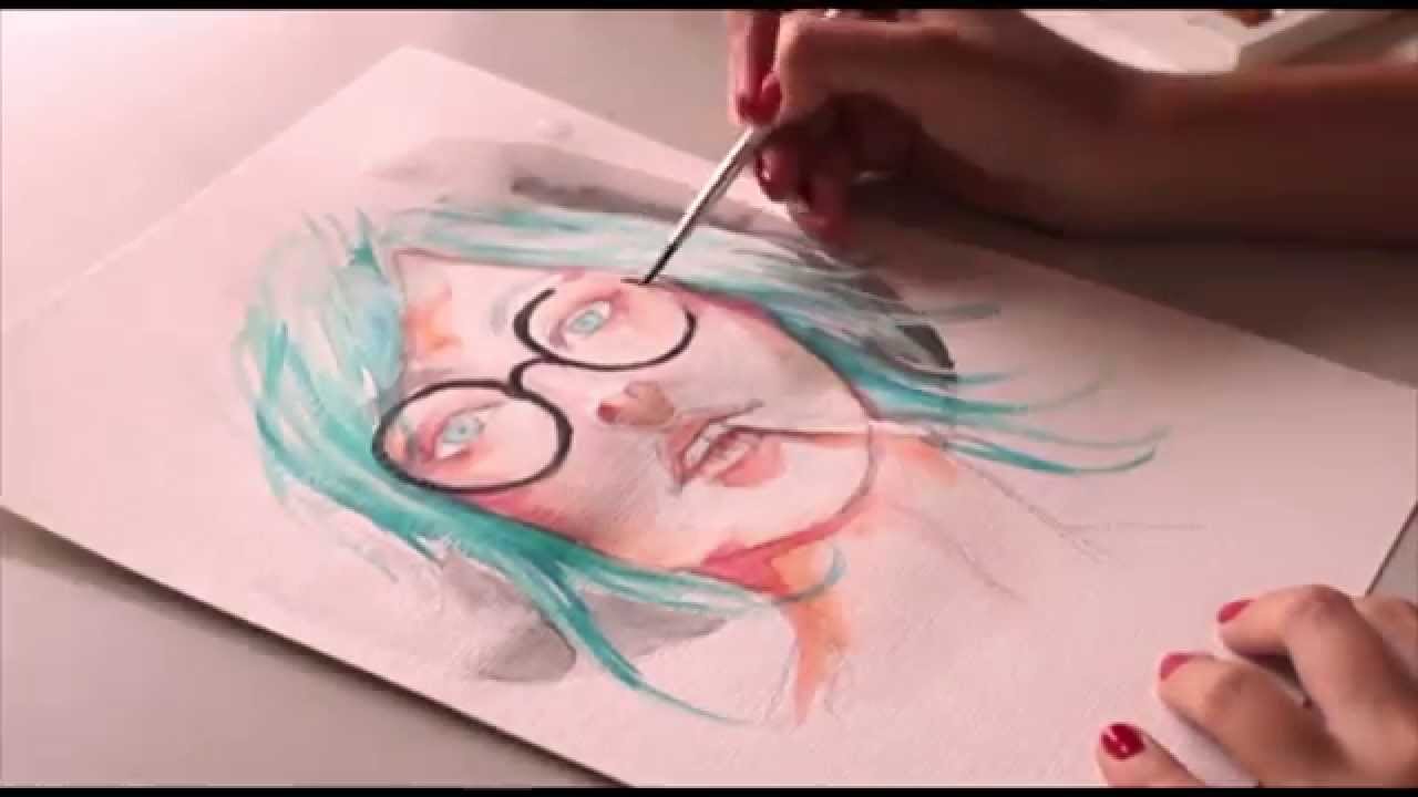 BLUE | Watercolor Speedpainting