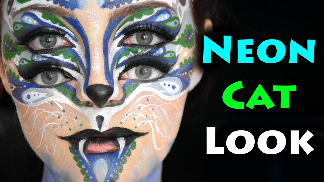 Neon Cat Look! *COLLAB* With MirandavanR!! MEOW