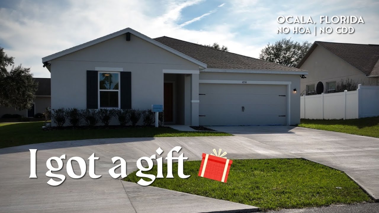 This Florida New Home Is a Christmas Miracle (No HOA, Private Apartment, $40K Flex Cash)