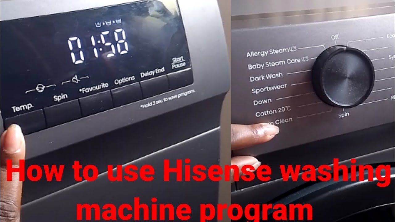 How To Describe Washing Machine Programs