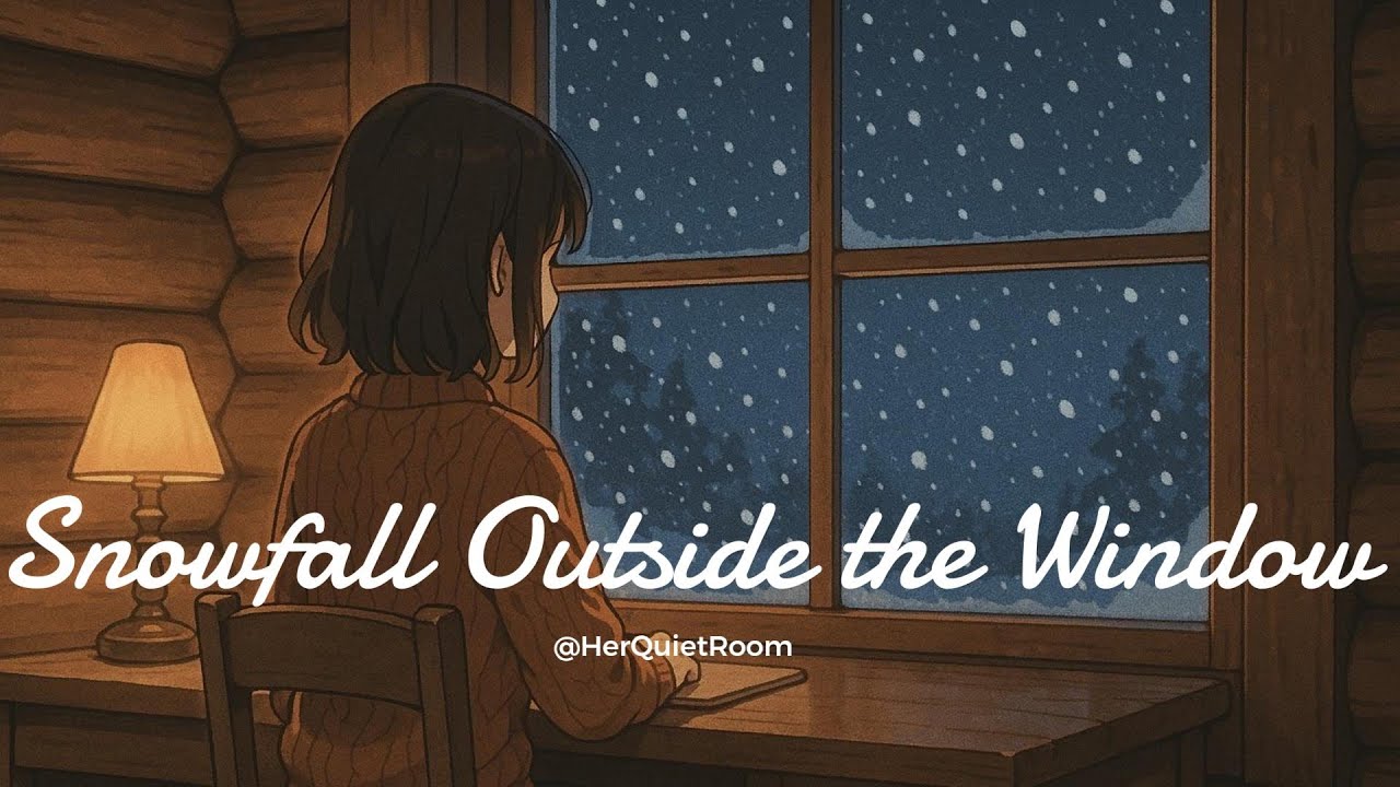 Cozy Winter Cabin Lo-Fi – Snowfall Outside the Window