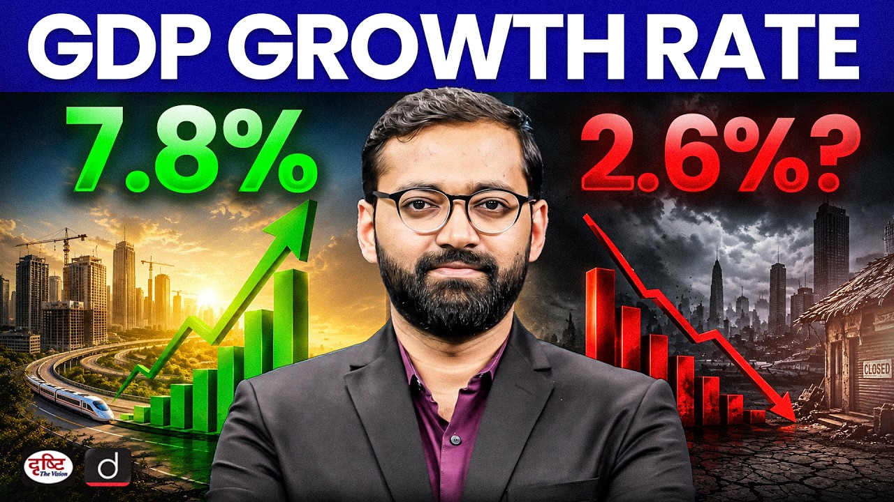 7.8% GDP Growth or 2.6%? | Double Deflation & New GDP Methodology Explained