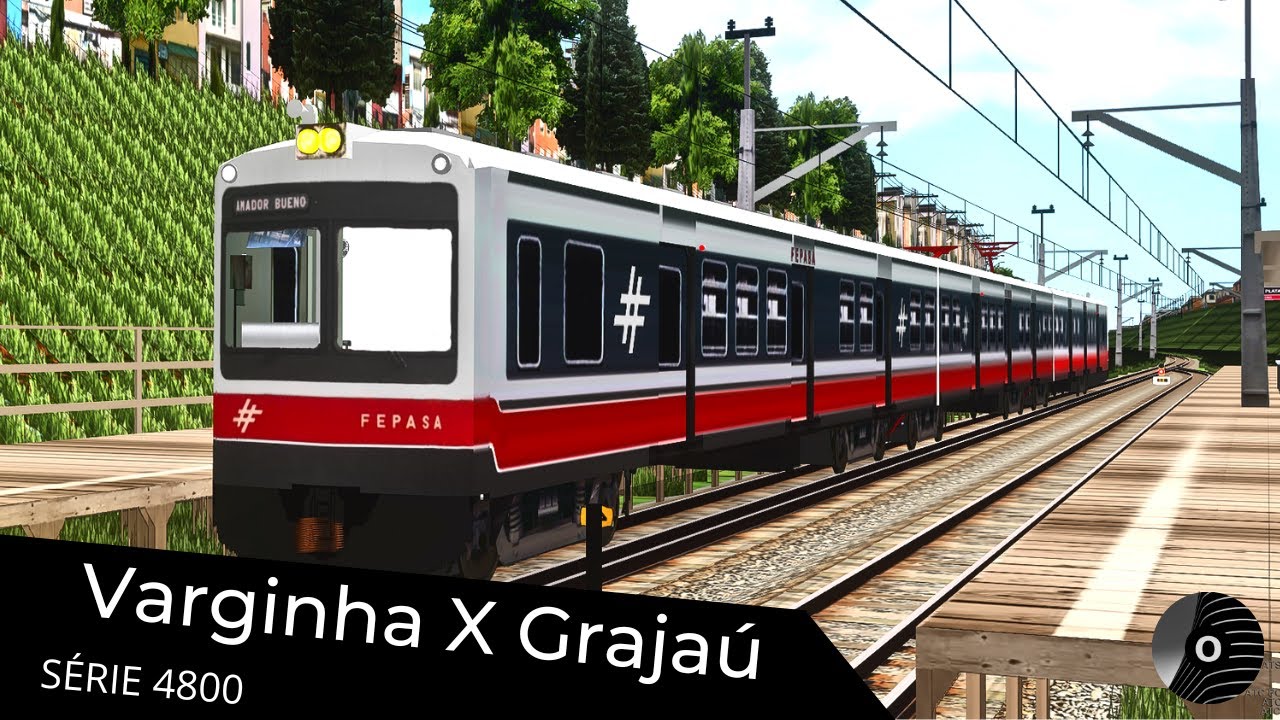 OpenBVE - VARGINHA x GRAJAÚ com o TUE SÉRIE 4800 da FEPASA! Linha Sul