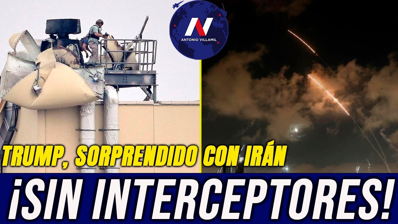 AHORA: ¡Alerta en Israel! Casi sin interceptores. Trump se dice sorprendido por los ataques de Irán.