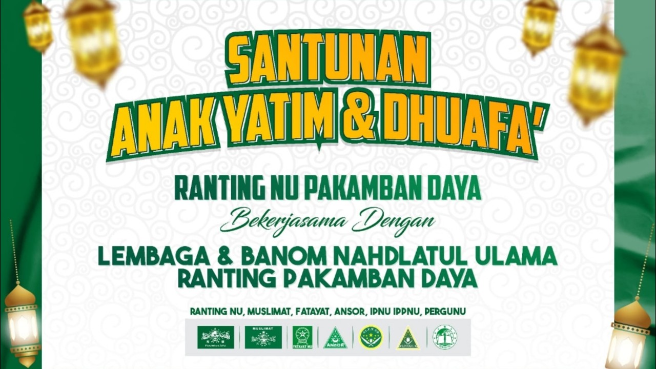 SANTUNAN ANAK  YATIM & DHUAFA' RANTING PAKAMBAN DAYA DAN BANOM, LEMBAGA
