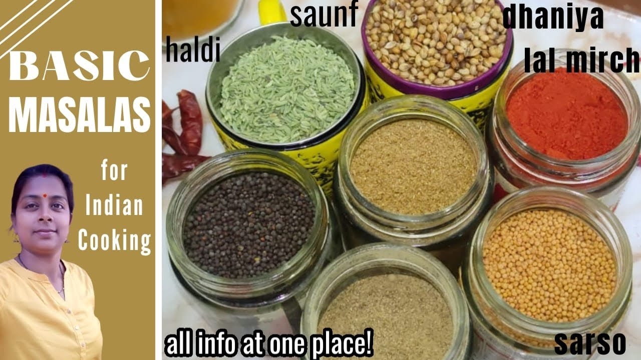 Basic Essential spices for Indian Cuisine | Masala Uses | Indian Masalas | Indian Cooking Basics