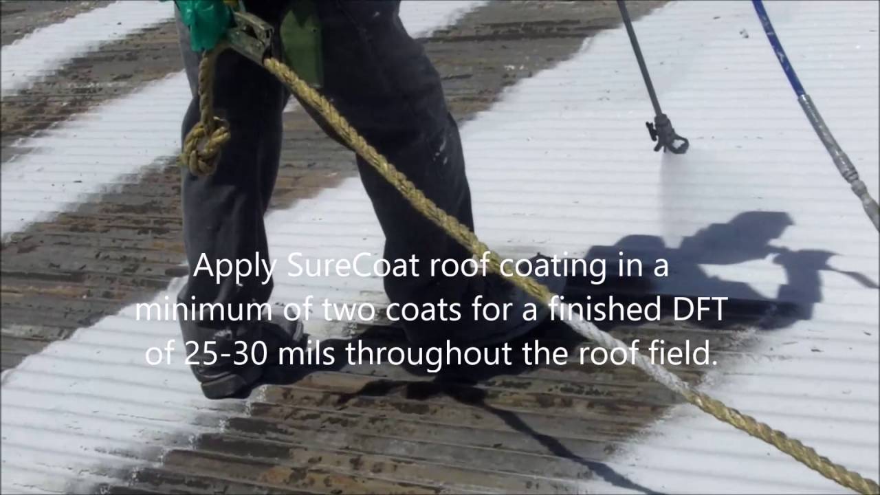 How to Install a Roof Coating System - Metal Roof Restoration