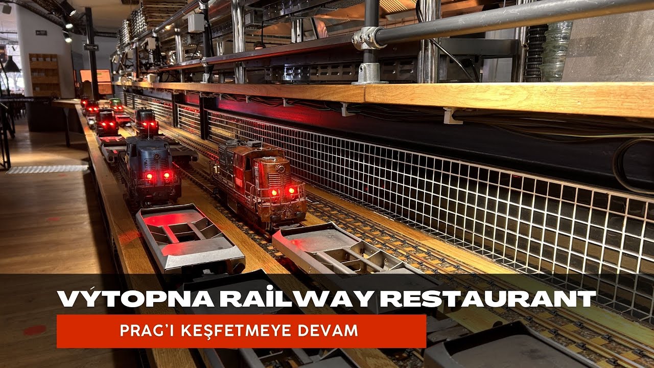 PRAG’DA TRENLE SERVİS YAPILAN RESAURANT Výtopna Railway Restaurant #pragua #keşfet #fyp #cafe  