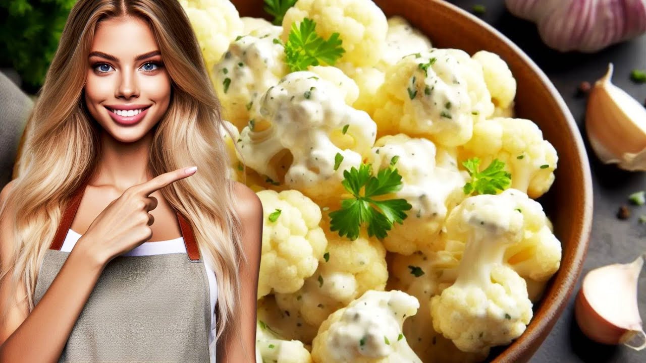 EASY Cauliflower Salad Recipe (HOW to Make Cauliflower Salad with Mayonnaise and Garlic)