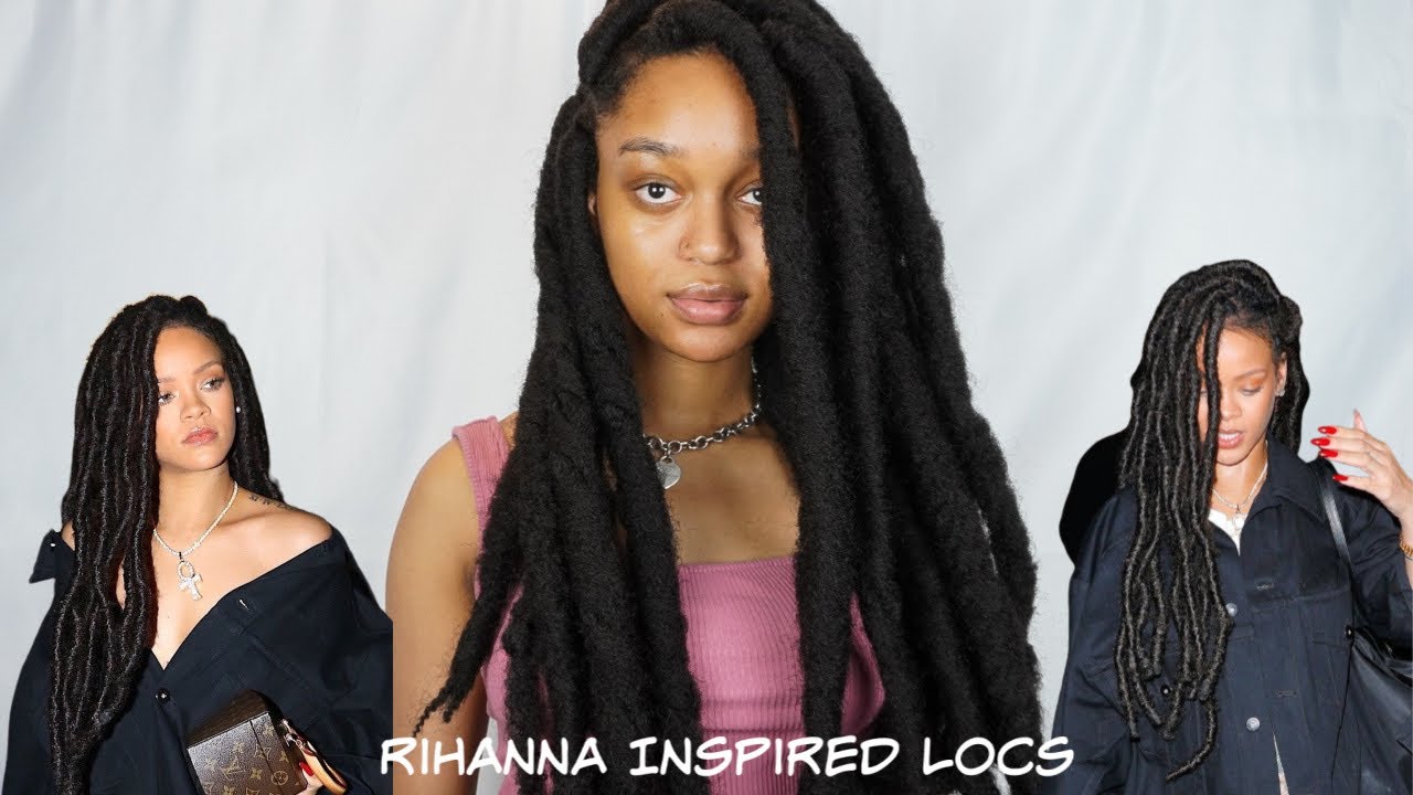 Rihanna Inspired Chunky Faux Locs | Short Hair