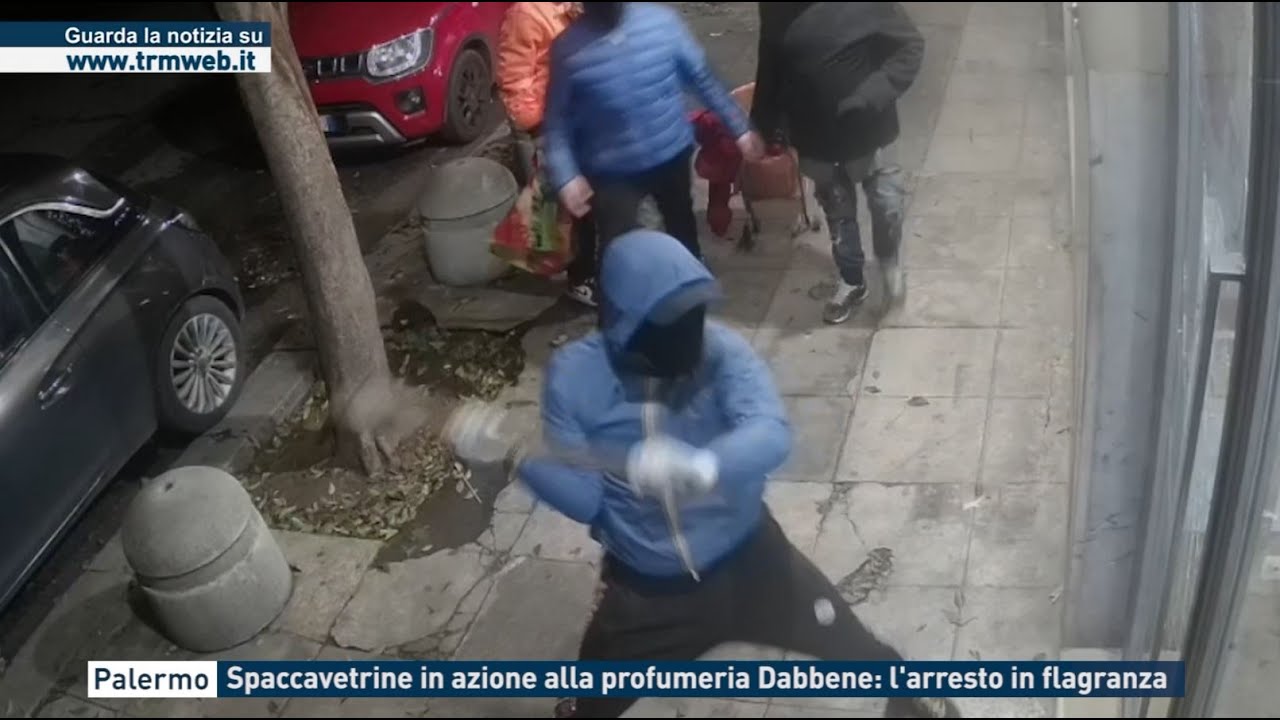 Palermo - Spaccavetrine in azione alla profumeria Dabbene: l'arresto in flagranza