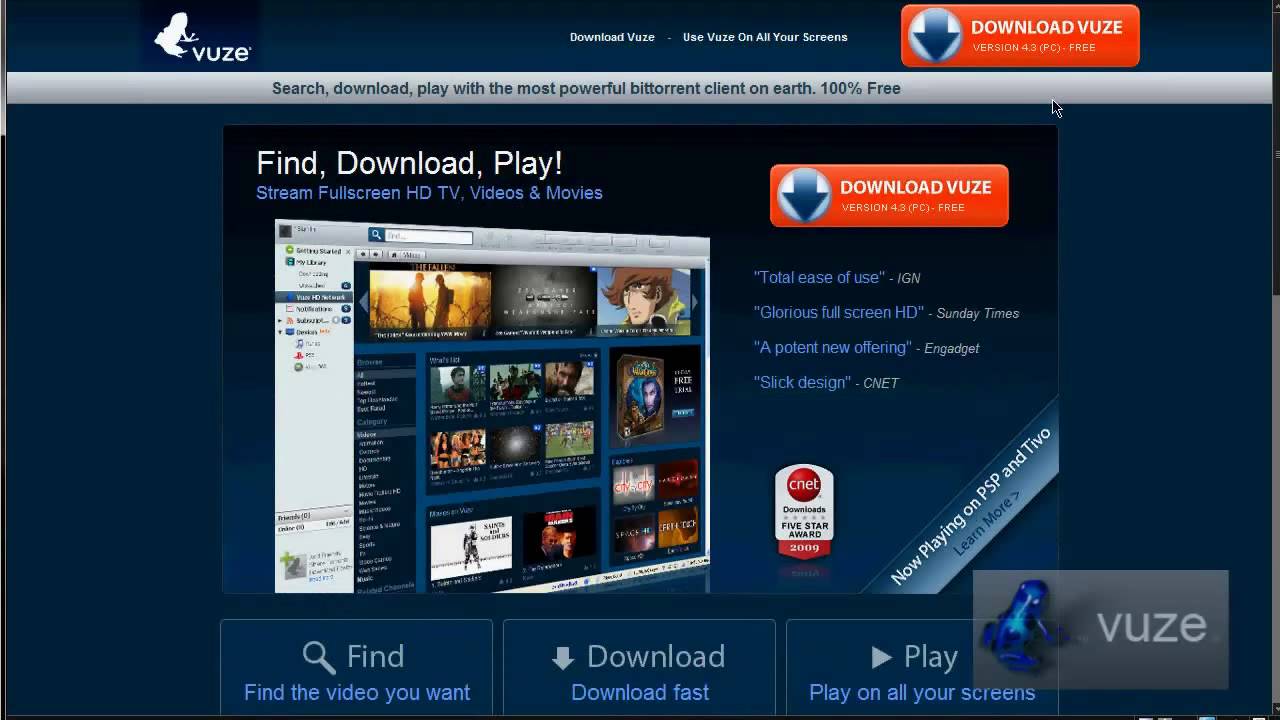Vuze Review - Download & Watch Movies in 1080p HD - Vuze Bittorrent Tutorial