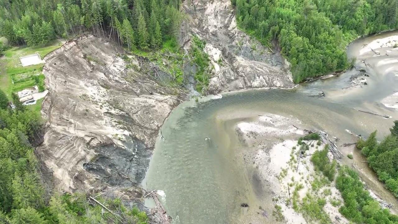 Little Slocan River, BC Landslide June 15, 2022 (upstream)