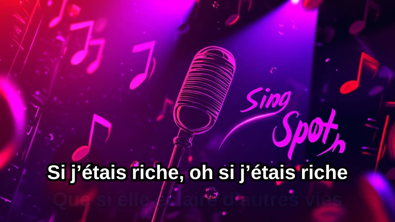 Si j’étais riche demain.