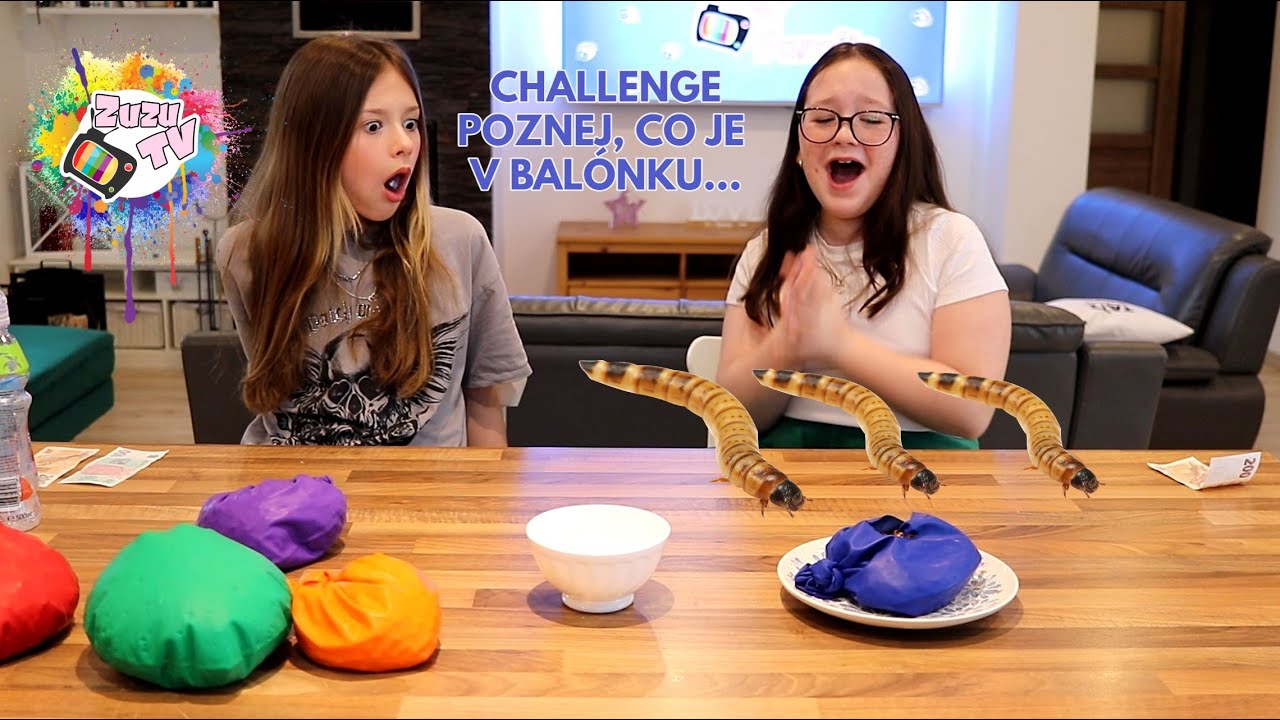 CO JE V OBŘÍM BALÓNKU?! 😱🎈 Jídlo nebo něco NECHUTNÉHO?! 🫛🥜🪱😂