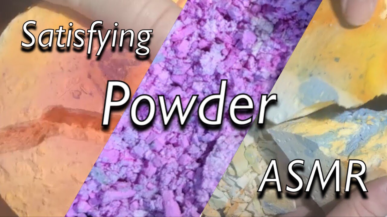 Satisfying + ASMR : Powder Crumbles : Relaxing : Sleep Aid