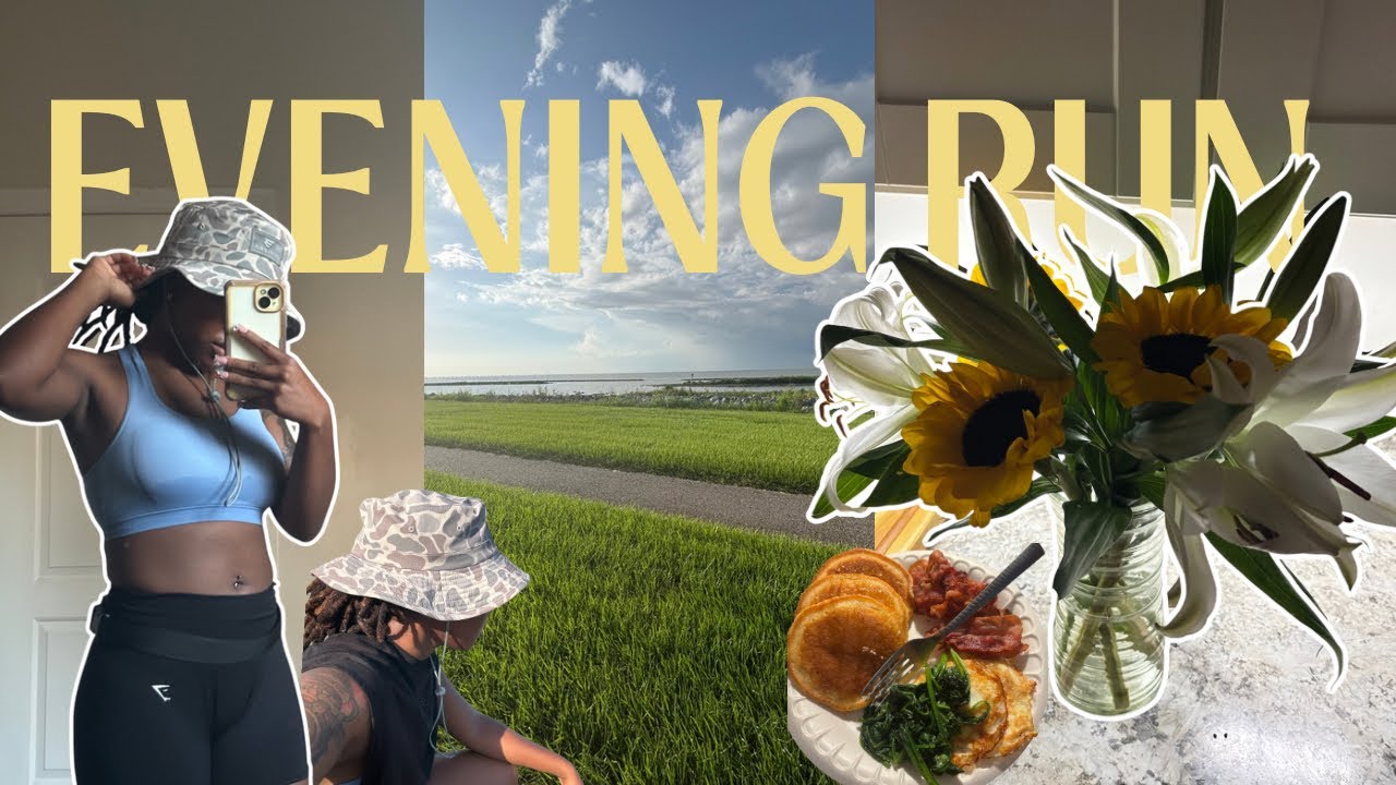 RUNNING INTO PEACE| CATCHING MILES & MOMENTS| my evening run routine 