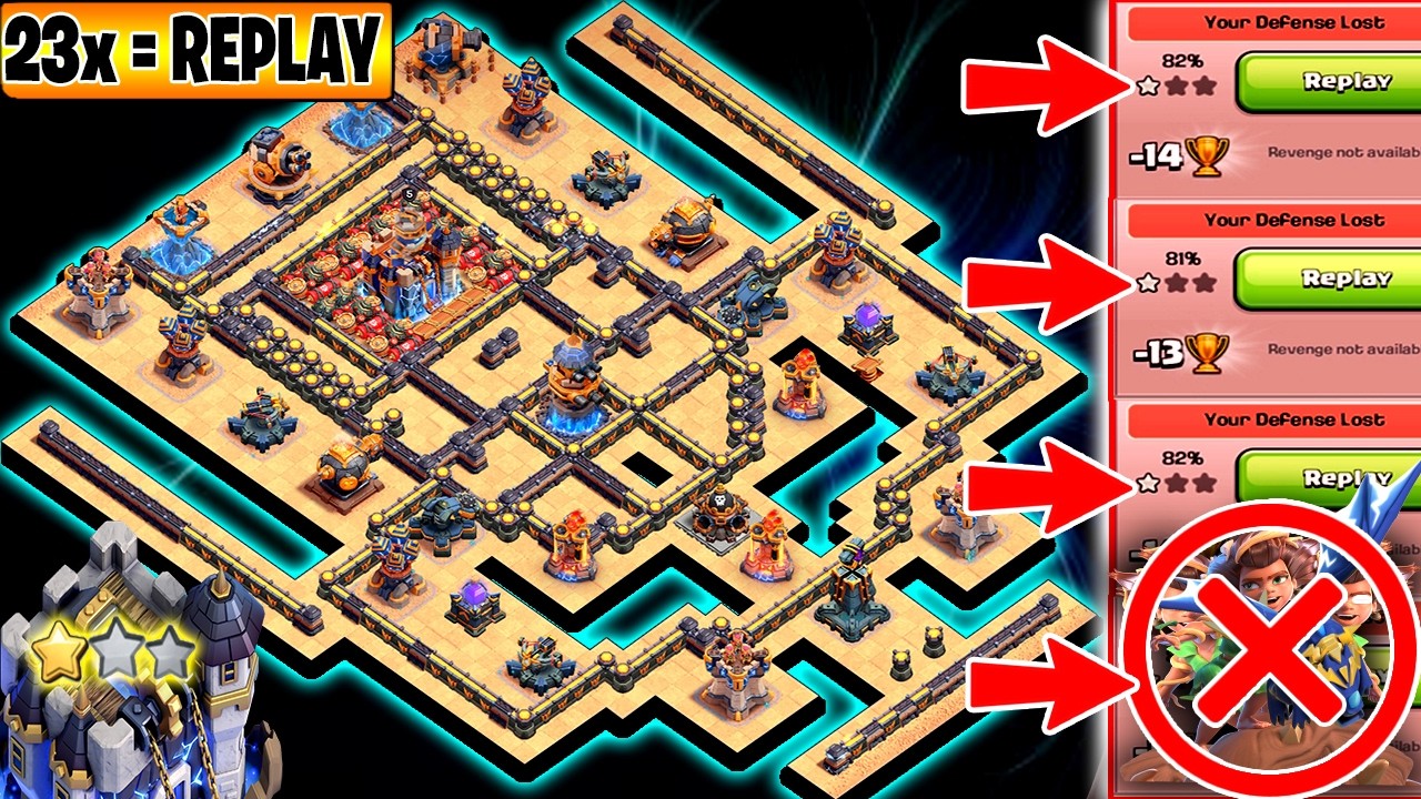 ONLY 1 STAR TH18 LEGEND BASE + REPLAY | TH18 WAR BASE ANTI 1 STAR | ONLY 1 STAR TH18 LEGEND LEAGUE