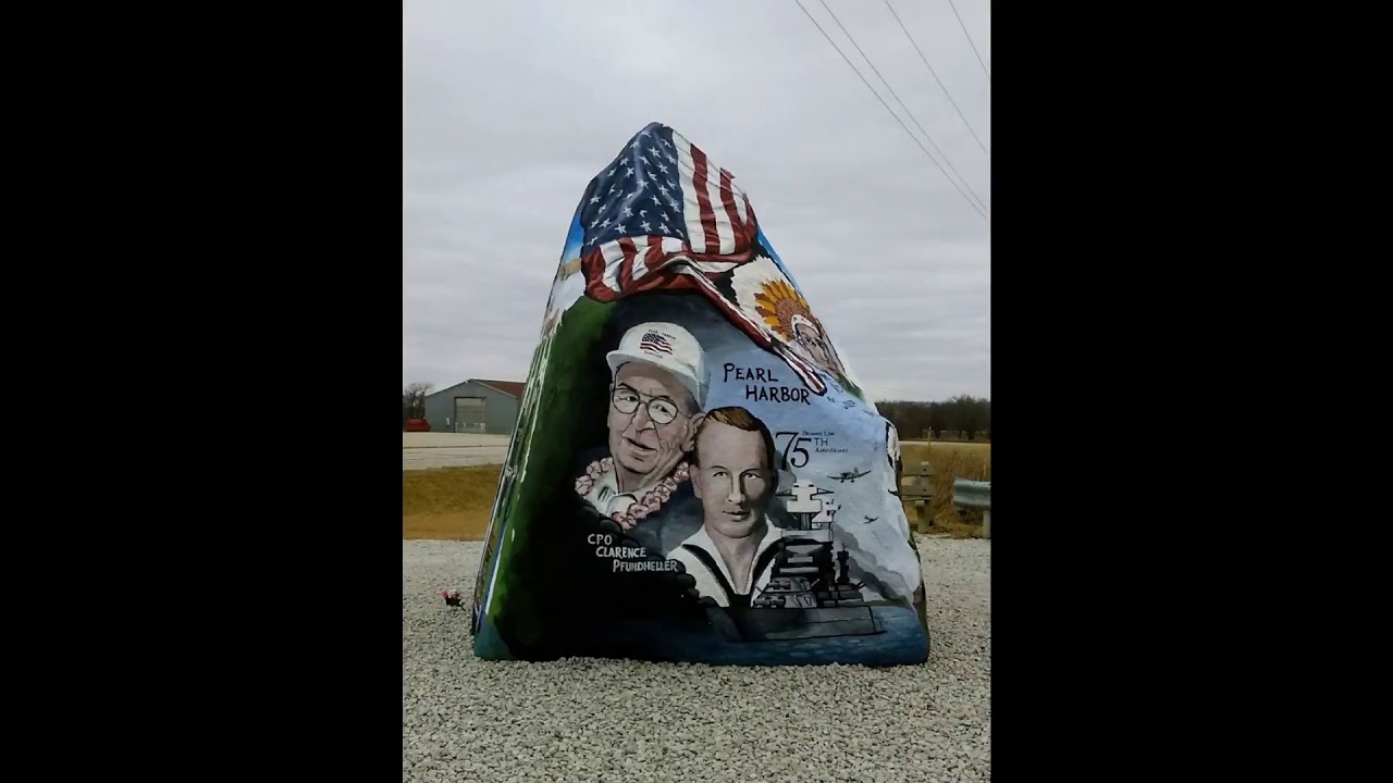 Freedom Rock in Menlo, Iowa #Freedom #Rock #FreedomRock #Iowa #Art #ThisIsIowa