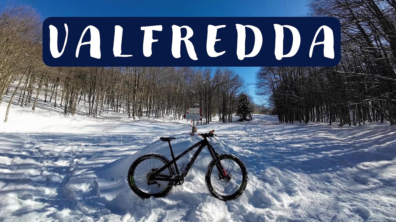 In bici sulla neve. Da Piancavallo a Valfredda e giro delle malghe. Prima parte 4k