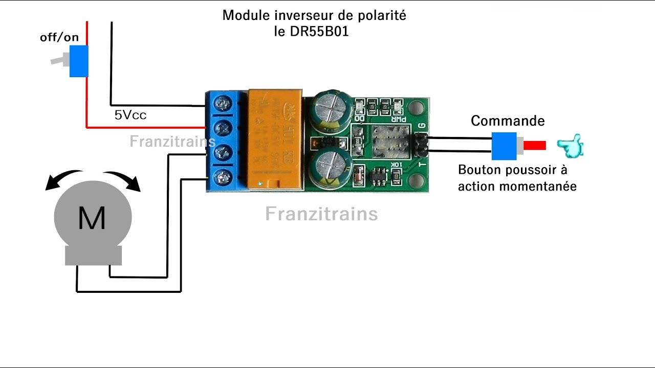 Le module de commande inverseur de polarit&eacute; , le DR55B01