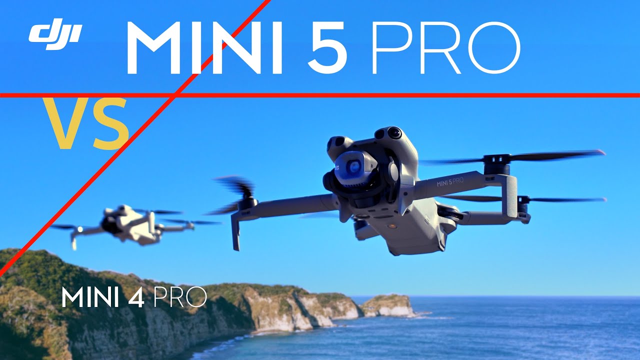 【DJI Mini 5 Pro】vs Mini 4 Pro どっちにする？ 軽量小型ミニカメラドローン | 1インチ大型CMOSカメラ搭載