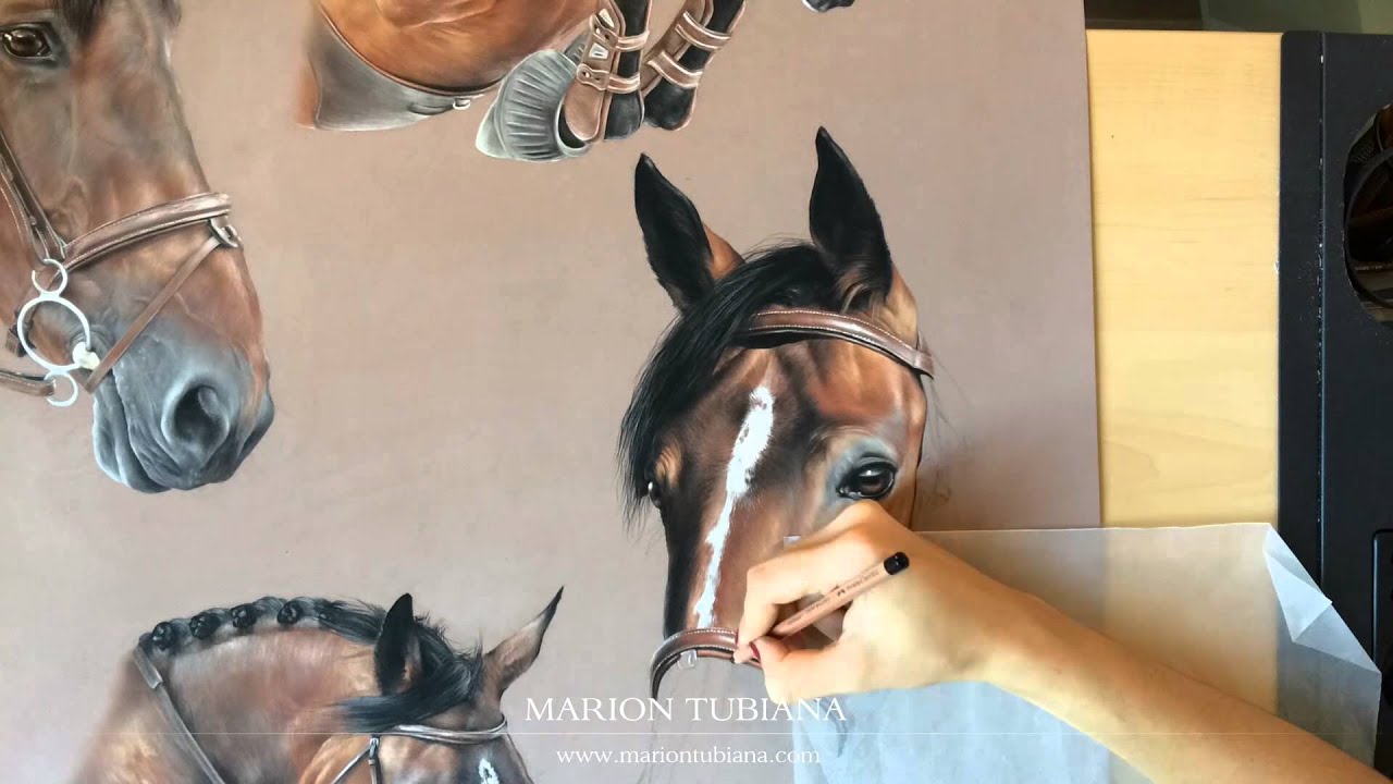 Pastel on pastelmat by Marion Tubiana