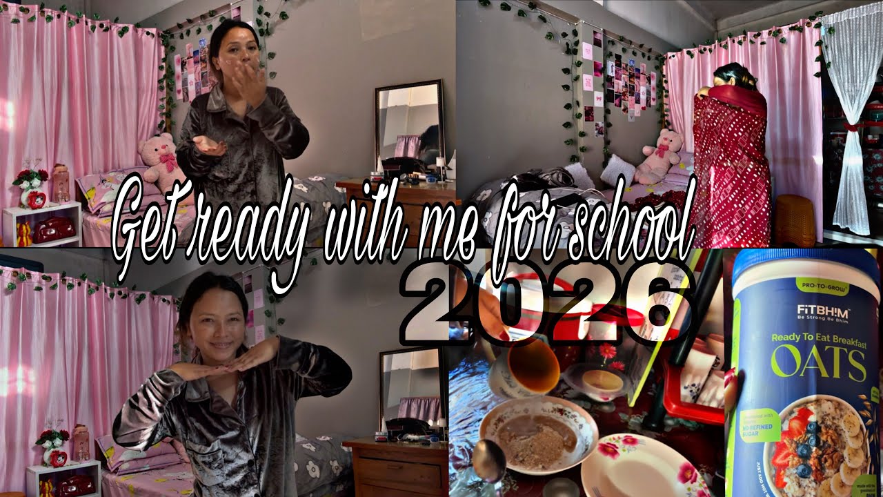 Get ready with me for school 2026✨|| Mini vlog🥰 #grwm #school #fitbhimoats #minivlog #grace 