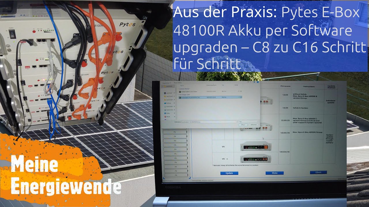 Pytes E-Box 48100R: C8 zu C16 Firmware Update – Das musst du wissen!