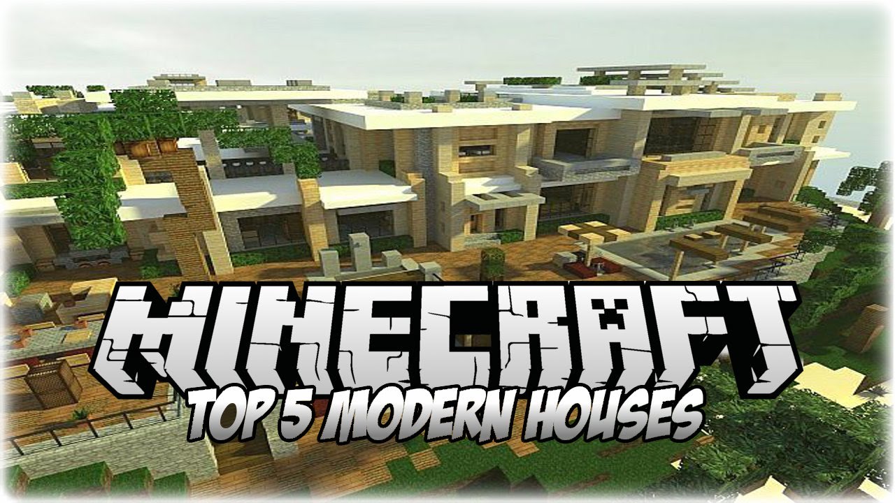 Top 5 INSANE Minecraft Modern Houses 2014 (1.7.10)