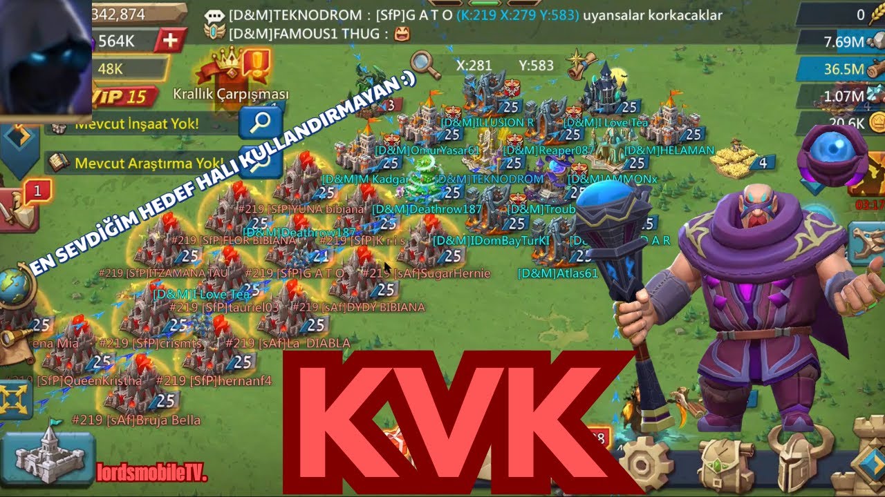 KVK SAVAŞINDAYIZ - LORDS MOBİLE #lordsmobiletürkiye #lordsmobiletürkçe