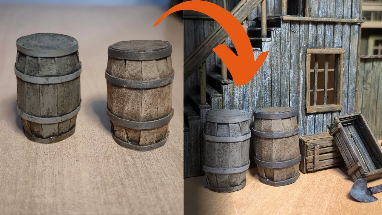 Minyatür Ahşap Fıçı Yapımı | DIY Miniature Barrel