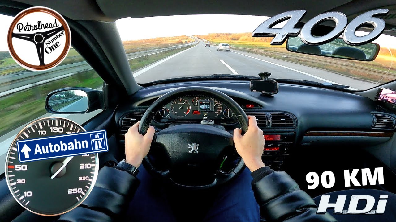 2003 Peugeot 406 2.0 HDI | V-MAX. Pr&oacute;ba autostradowa i prezentacja. RACEBOX 0-100 km/h.