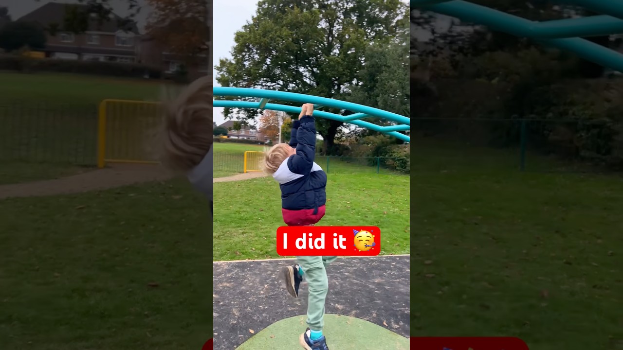Playground Monkey Bars Challenge at 5 Years Old 🤩 | LikeLife #kidsfun #playground