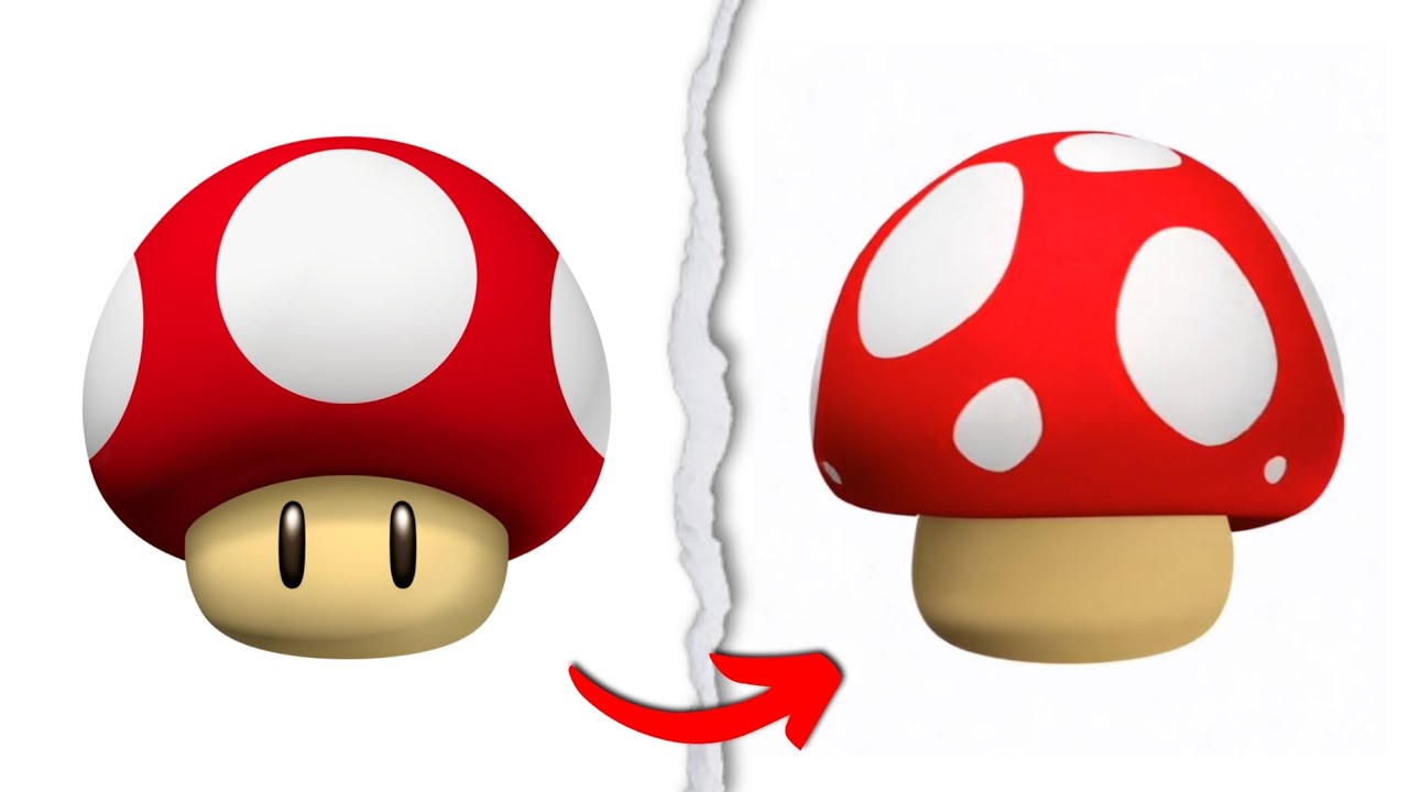 Super Mario Items in Luma AI