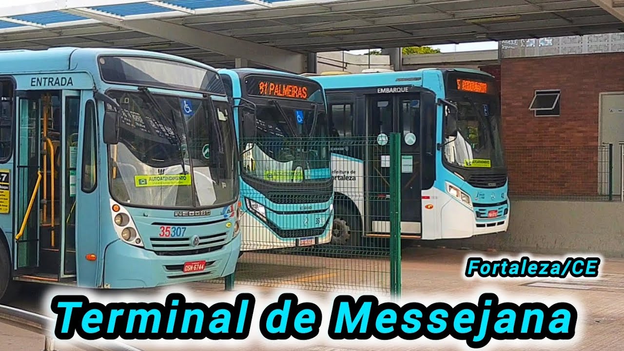 Terminal de Messejana Movimentação de Ônibus #Busmaniaco