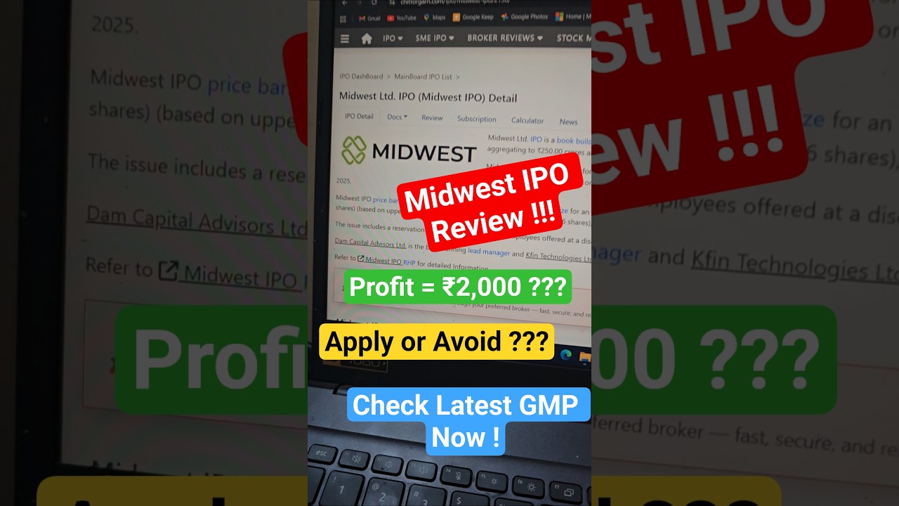 Midwest IPO Review !!! Apply or not ??? #ipo#stockmarket #investing #shorts #trending