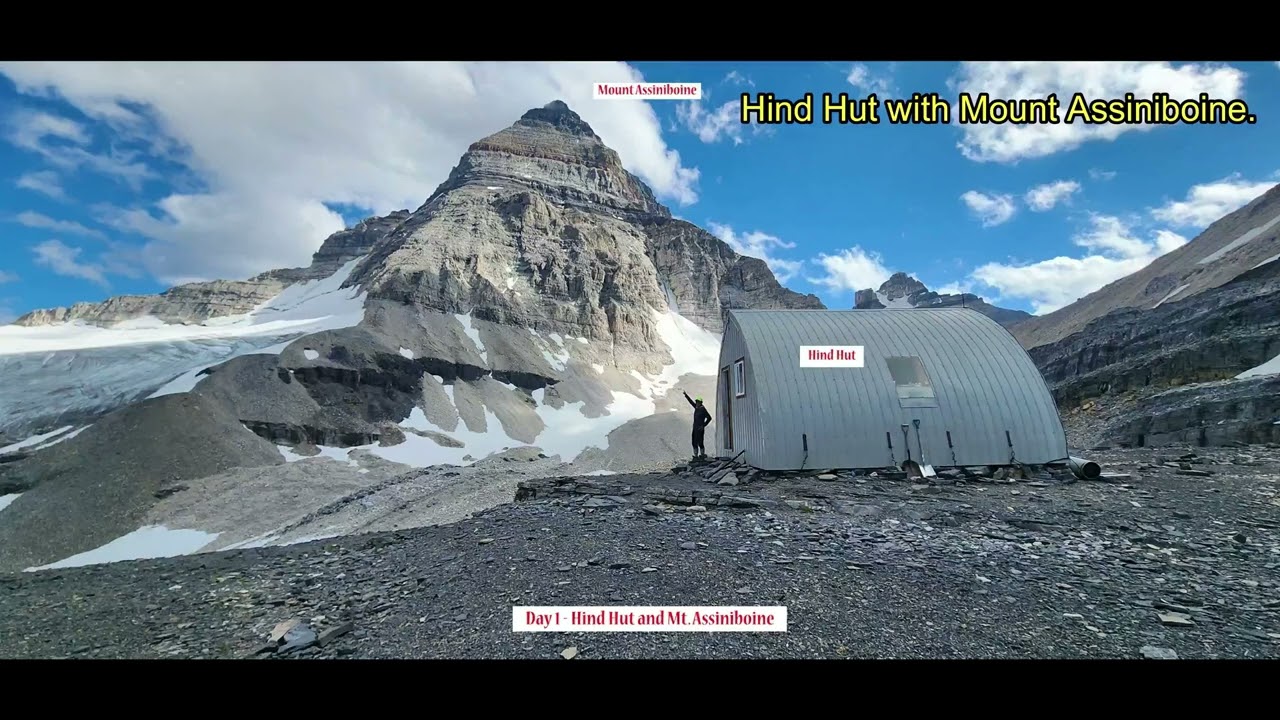 Free solo Mount Assiniboine summit from Assiniboine lodge