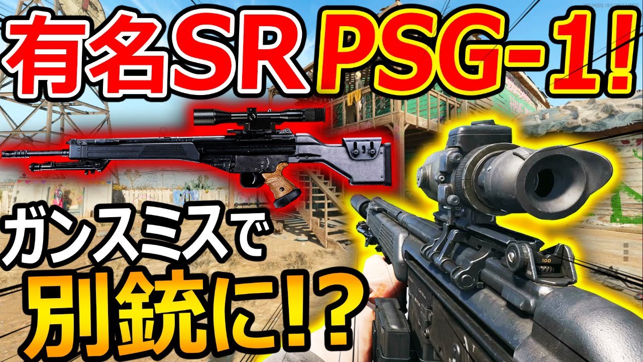 【CoD:BOCW】超有名SR PSG-1にガンスミスで大変身!!『最強威力ARと倍スコの相性が最高な件!』【実況者ジャンヌ】