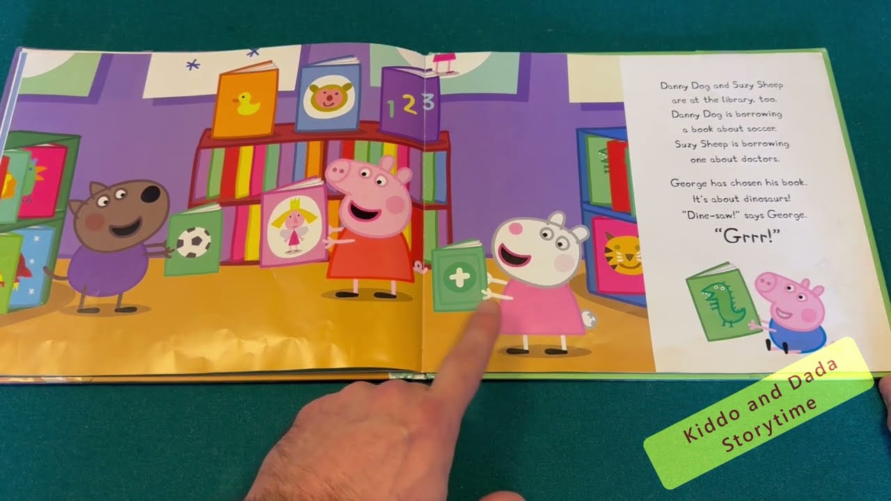 Peppa Pig and the Library Visit | Read Aloud Book for Children, Kids, and Toddlers