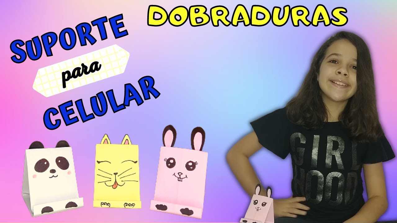 SUPORTE DE CELULAR FÁCIL! - DOBRADURA|ORIGAMI