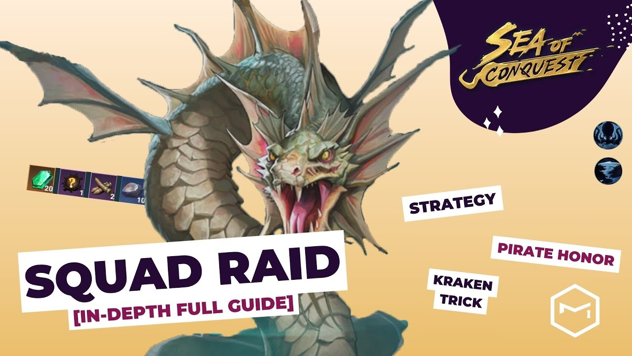 Sea of ​​Conquest: Pirate War Squad Raid Monster Lair [Подробное руководство и стратегия]