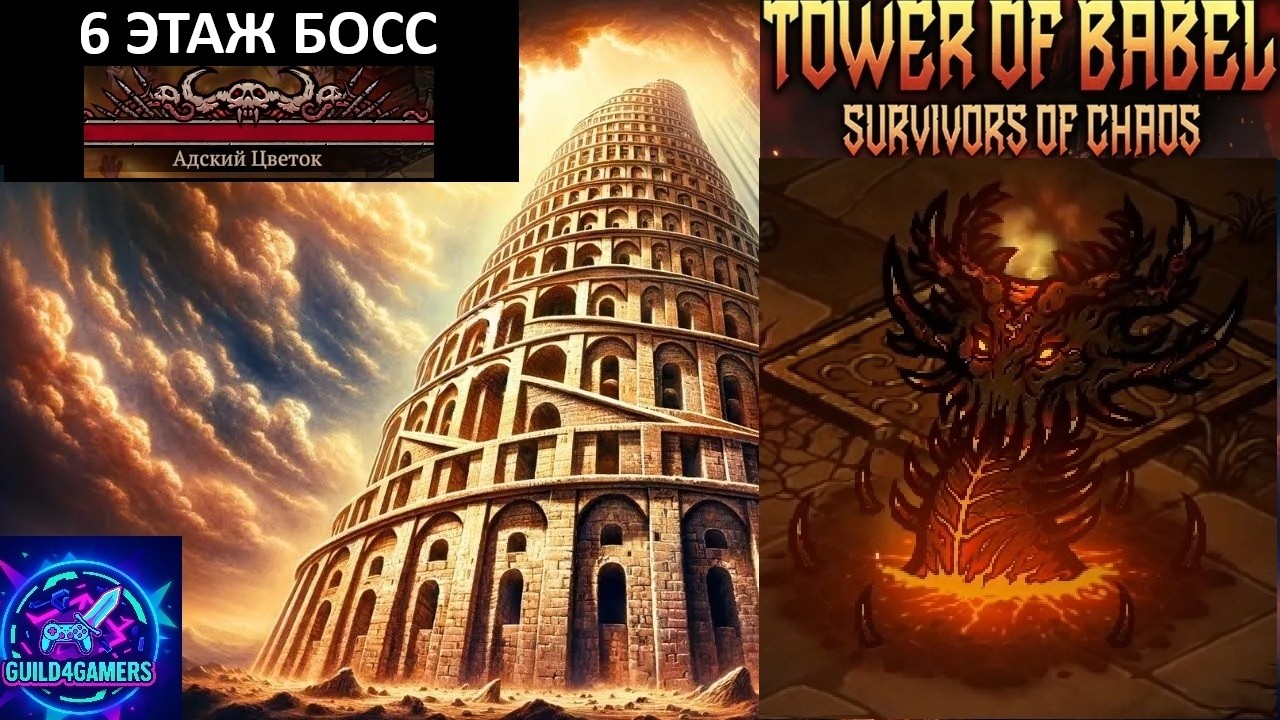 АДСКИЙ ЦВЕТОК БОСС 6 ЭТАЖА - TOWER OF BABEL №5