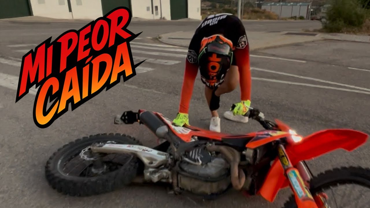 MI PEOR CAIDA EN SUPERMOTARD🫣