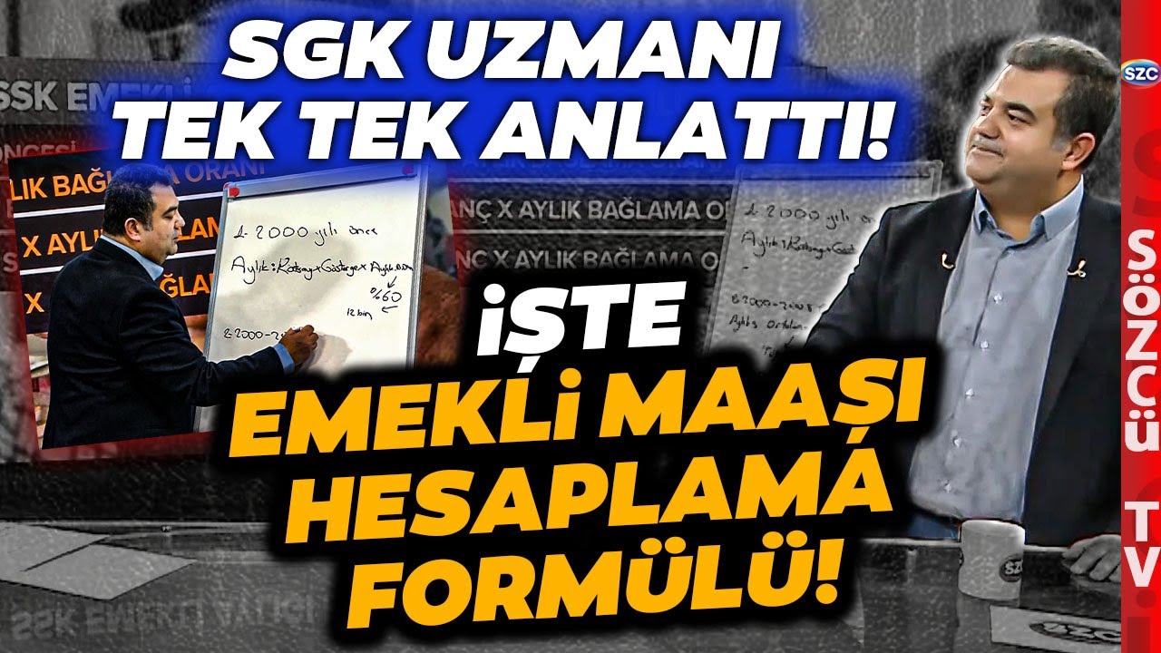 SGK Uzmanından Emekli Maaşı Hesaplama Formülü! 2000 ve 2008 Yılı Maaş Farkı