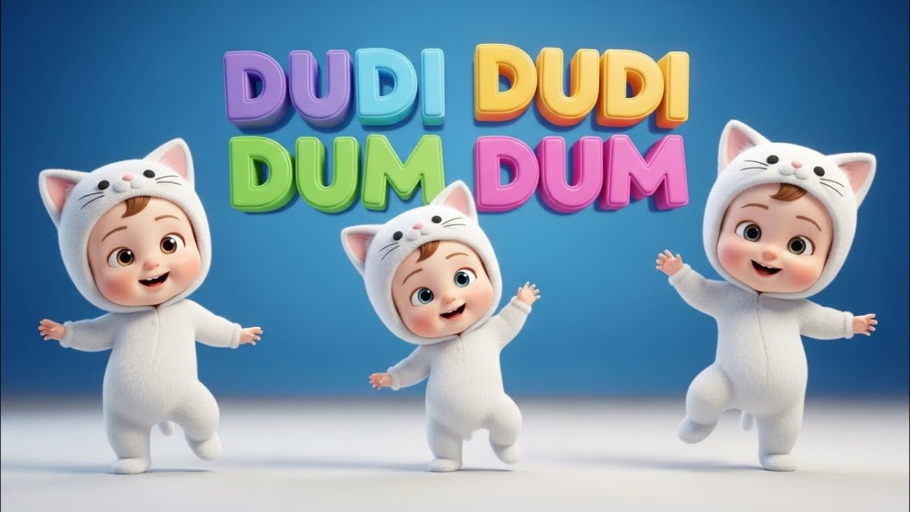 Dudi dudi dum dum songs funny dance funny cats 3D animation KKids entertainment