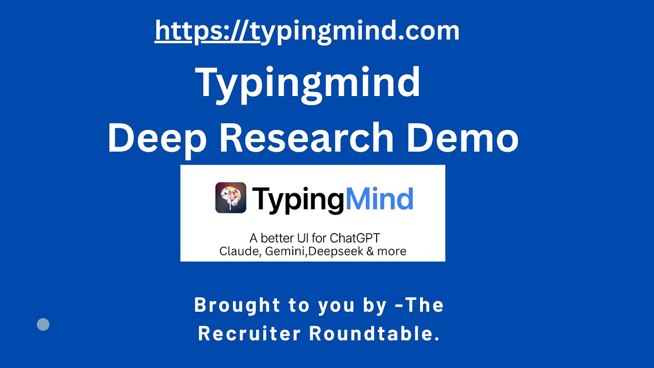 Демонстрация глубокого исследования TypingMind