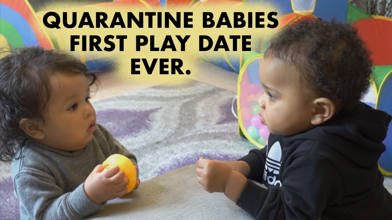 Quarantine Babies FIRST playdate EVER!